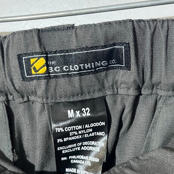 The B.C Clothing Convertible Stretch Cargo Gray Outerwear Pants Men’s MEDIUM - Picture 3 of 7